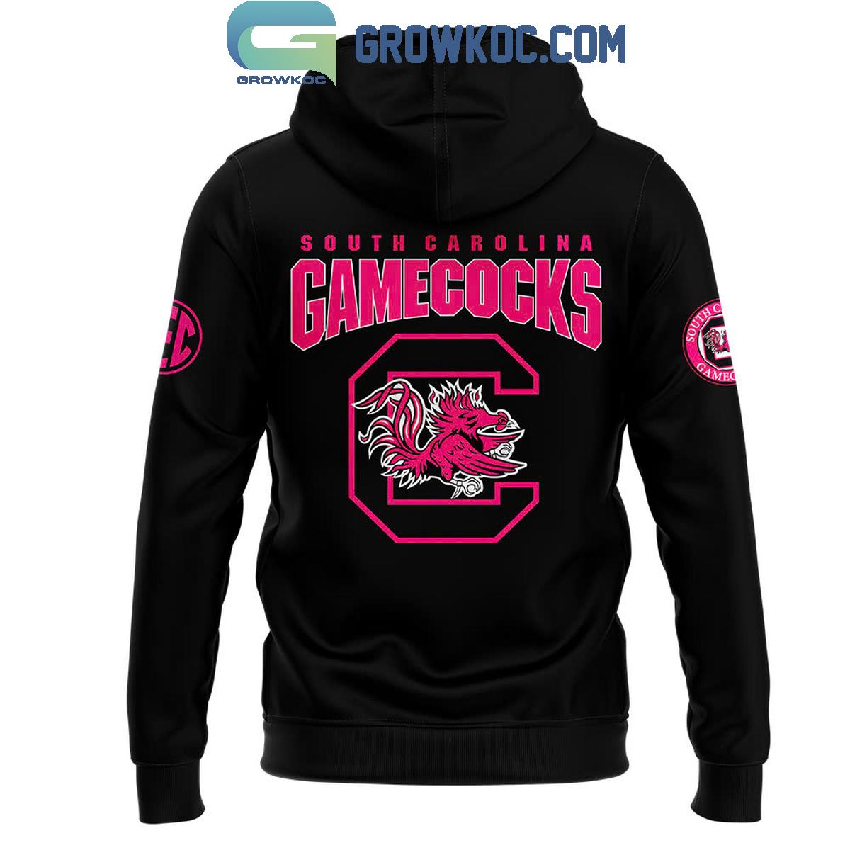 South Carolina Gamecocks Crucial Catch Club Breast Cancer 2024 Hoodie T-Shirt - Image 3